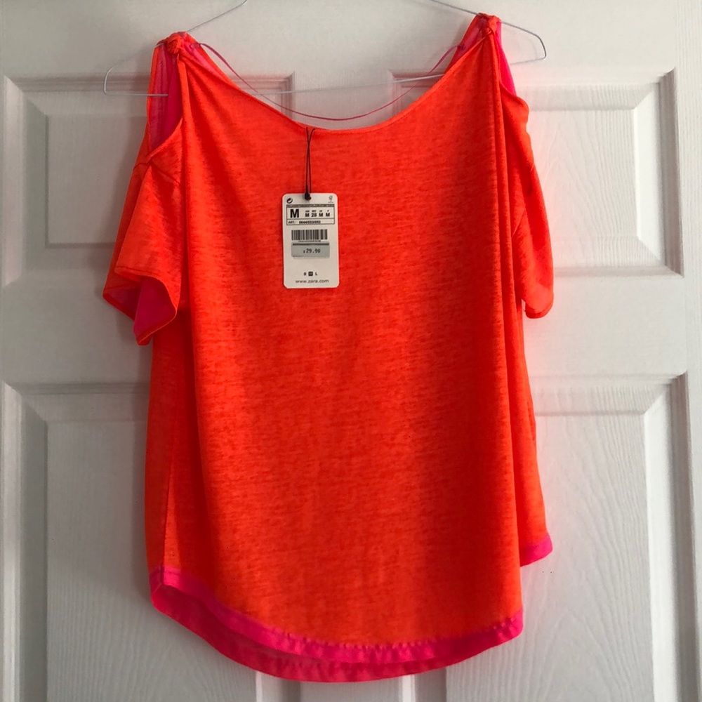 Zara orange top